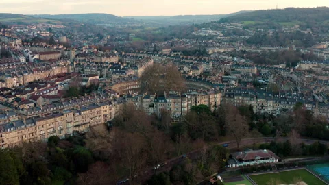 Circus located in the city of Bath Stock Footage 147571204