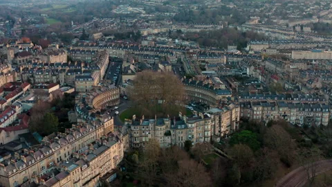 Circus located in the city of Bath Stock Footage 147571743