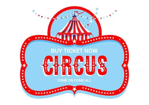 Circus logo isolated. Stock Illustration