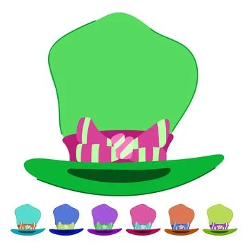 Circus magician hat vector cartoon graphic Stock Illustration