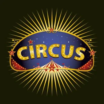 Circus marquee Stock Illustration
