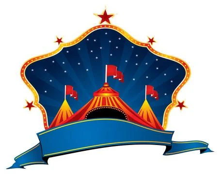 Circus marquee illustration Stock Illustration