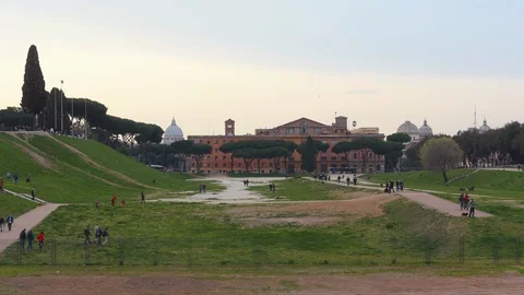 Circus Maximus in Rome. Two shots! Stock Footage 95582586