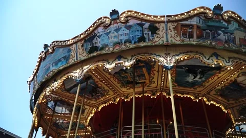Circus Merry Go Round Stock Footage 145770354