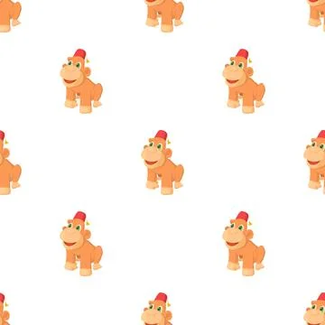Circus monkey pattern seamless vector Stock Illustration