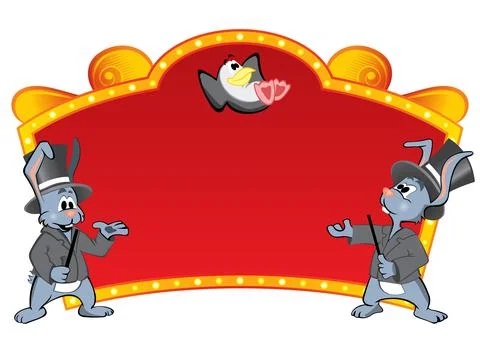 Circus neon sign Stock Illustration