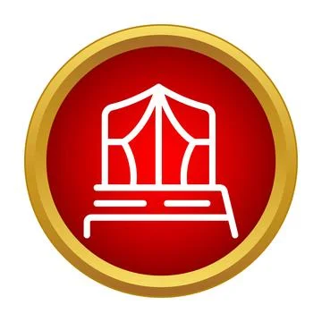 Circus or event tent basic icon design Stock Illustration