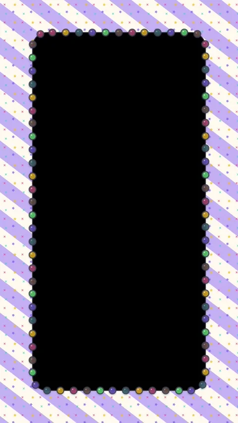 Circus Party Rounded Frame Loop with Striped Pattern Background Stock Footage 345300964