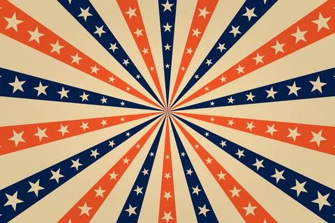 Circus pattern with rays and stars. Cirsus banner for show, fair. Vector il.. Stock Illustration