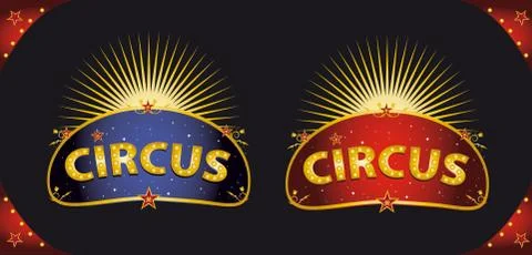 Circus placards Stock Illustration