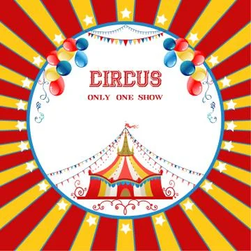 Circus poster Illustrazione stock