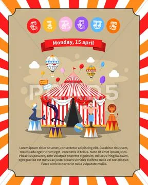 Circus Poster Illustration Stock Illustration