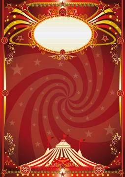 Circus red vortex background Stock Illustration