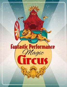 Circus retro poster Stock-Illustration