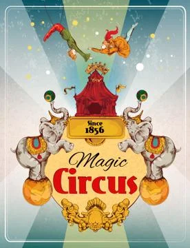 Circus retro poster Stock-Illustration