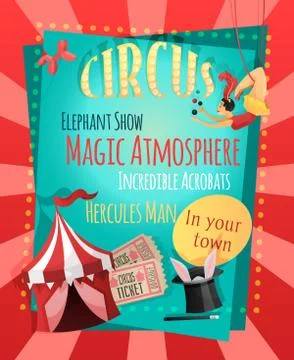 Circus retro poster Stock-Illustration