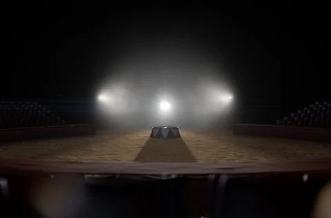 Circus Ring And Podium Stock Illustration