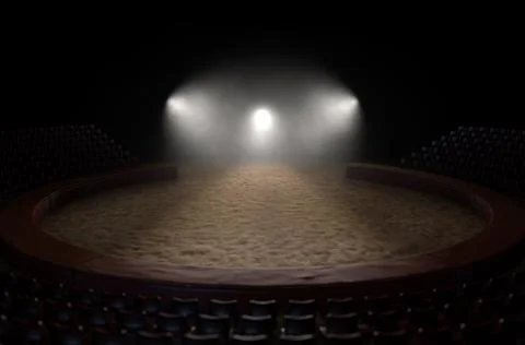 Circus Ring Empty Stock Illustration