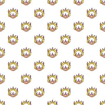 Circus ring of fire pattern 스톡 일러스트