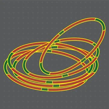 Circus Rings Illustrazione stock