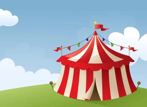 Circus scene Stock Illustration