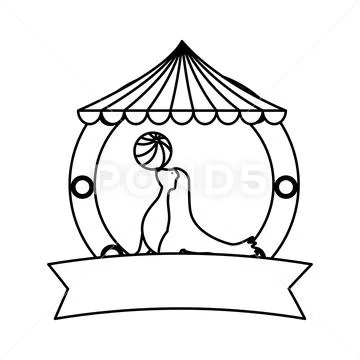 circus seal clip art