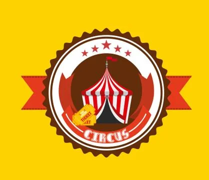 Circus show design Illustrazione stock