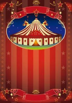 Circus show flyer Stock Illustration
