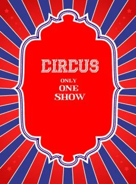 Circus show poster Stock Illustration