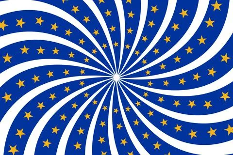 Circus Star shape retro poster background isolated vector. Stock Illustration