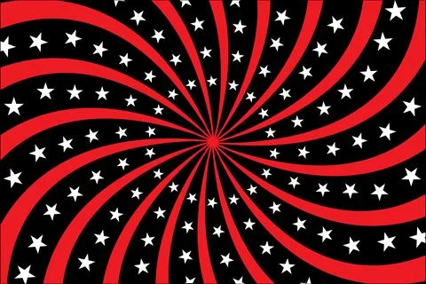 Circus star shape retro poster background isolated vector.11 Stock Illustration