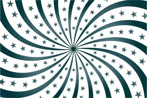 Circus star shape retro poster background isolated vector. Stock Illustration