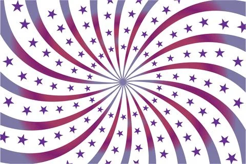 Circus star shape retro poster background isolated vector. Stock Illustration