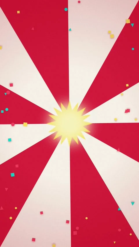 Circus starburst rotating rays seamless loop motion background Stock Footage 346934115