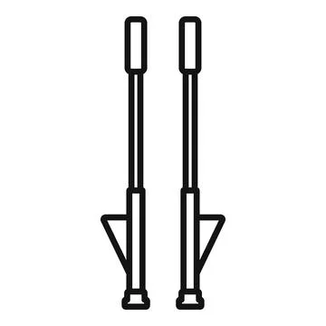 Circus stilts icon representing performance and entertainment Stock Illustration