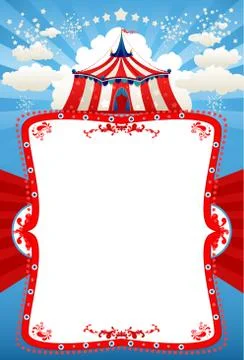 Circus tent background Stock Illustration