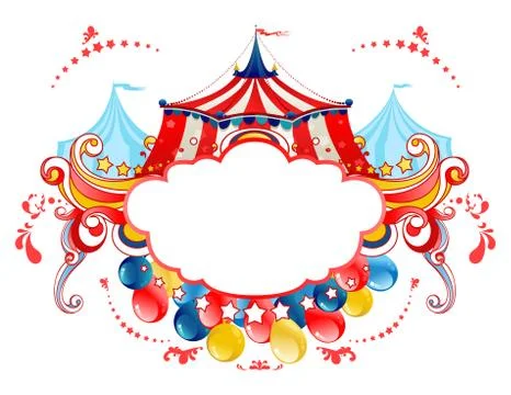 Circus tent frame Stock Illustration