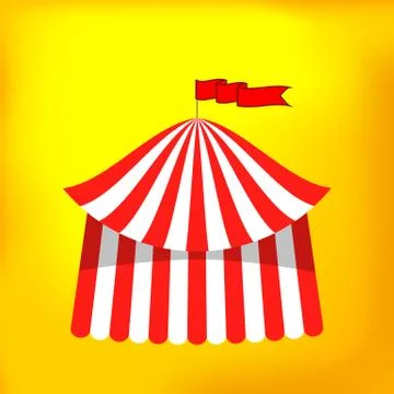 Circus Tent Icon Illustration