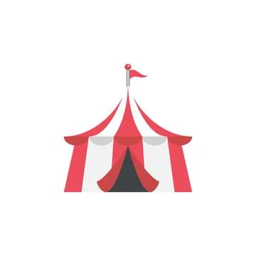 Circus tent icon. Vector illustration design. Stock Illustration