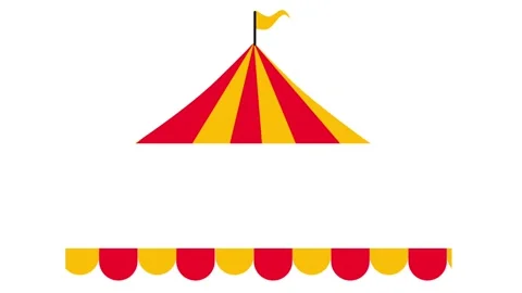 Circus Tent Illustration Stock Footage 335631254