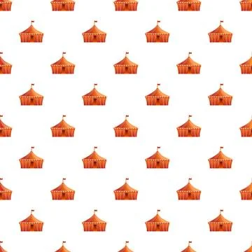 Circus tent pattern creating fun entertainment background Stock Illustration
