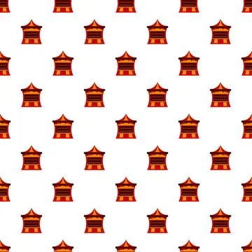 Circus tent pattern creating a fun festive background Stock Illustration
