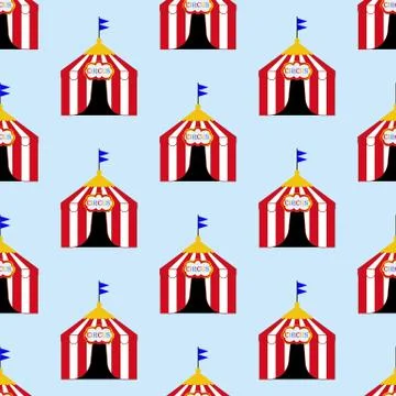 Circus tent pattern Stock Illustration