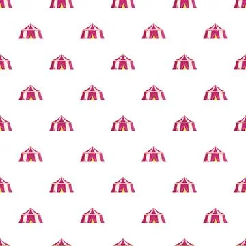 Circus tent pattern repeating carnival festival fun background 库存插图