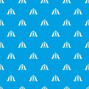 Circus tent pattern seamless blue Stock Illustration