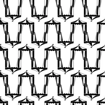 Circus tent pattern seamless vector Stock Illustration