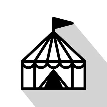 Circus tent simple icon Stock Illustration