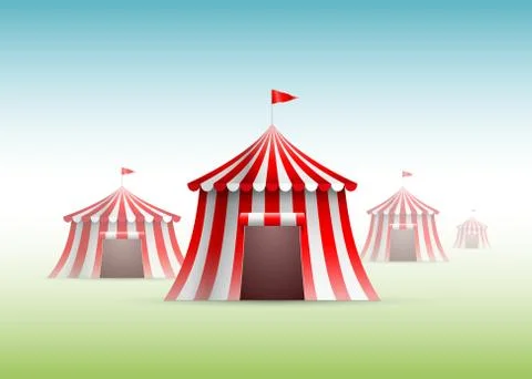 Circus tents Stock Illustration
