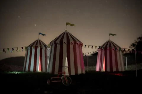 Circus tents Stock Illustration