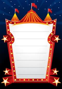 Circus theme design Stock Illustration